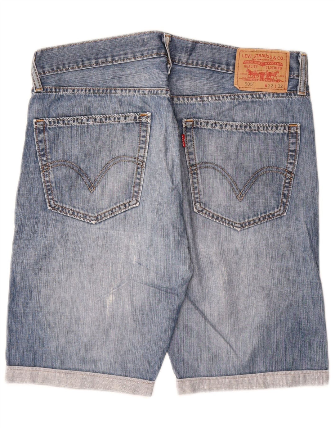 Levi's Herre 505 denimshorts W32 mellemblå bomuld