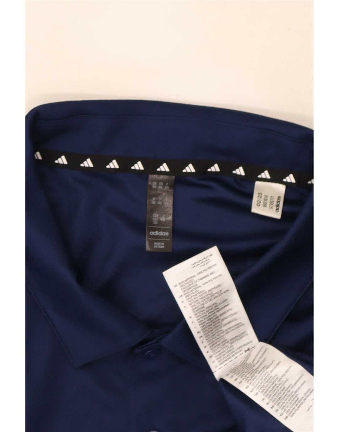 Adidas Aeroready Polo Shirt til mænd 2XL Navy Blue Polyester