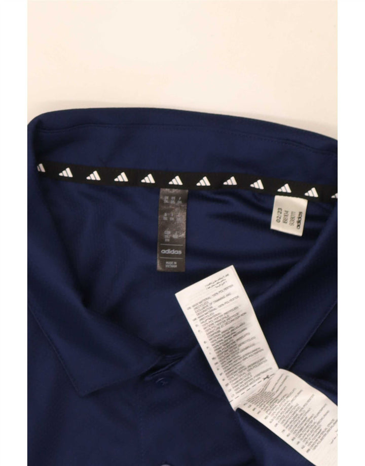 Adidas Aeroready Polo Shirt til mænd 2XL Navy Blue Polyester