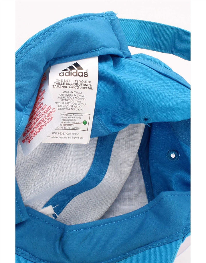 Adidas drenge grafisk baseballkasket One Size blå bomuld