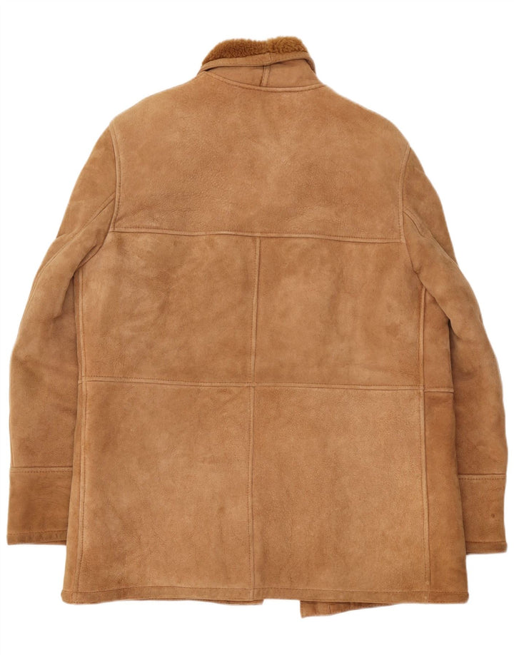 Vintage Herre Shearling Jacket IT 50 Large Beige