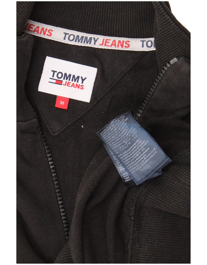 TOMMY HILFIGER Sweatshirt med lynlås til mænd mellem sort bomuld