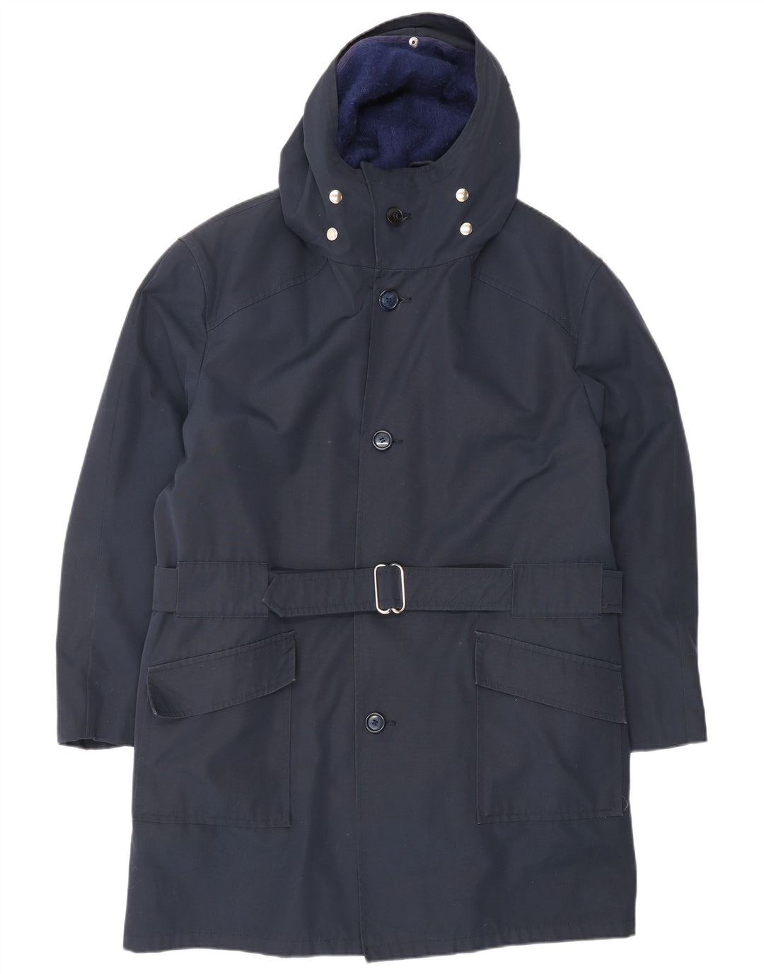 NINO Herre Loose Fit Hooded Windbreaker Coat EU 48 Medium Navy Blue