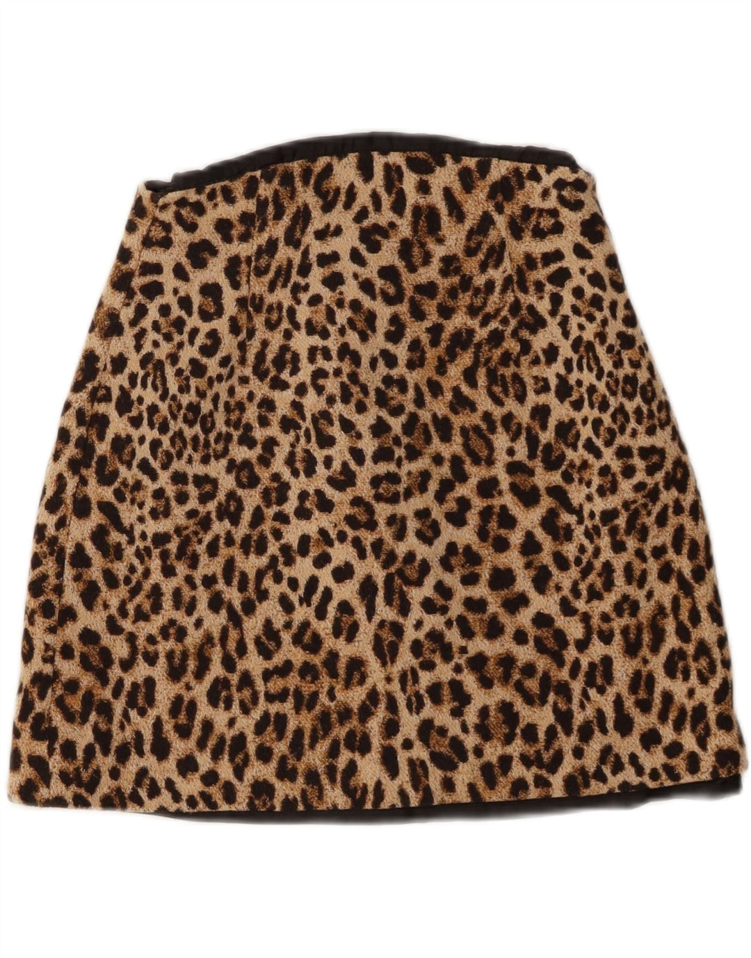 Zara Dame Mini-nederdel Small W26 Brown Animal Print