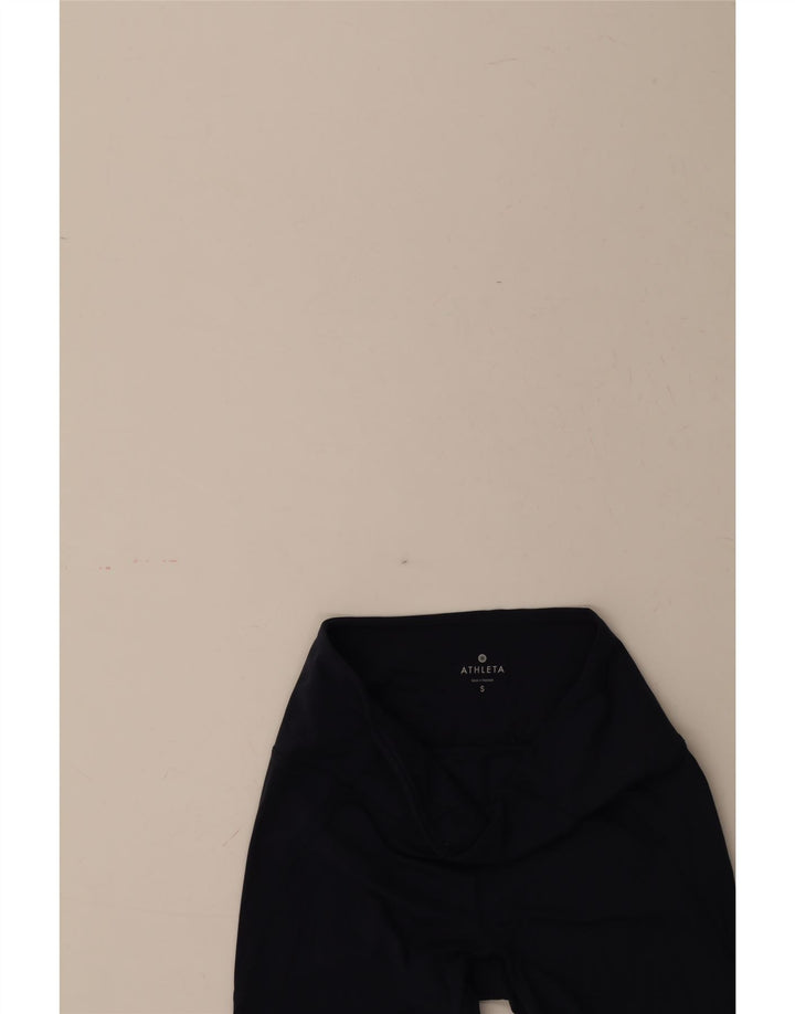 ATHLETA Womens Leggings UK 10 Small Navy Blue Polyester Vintage Athleta and Second-Hand Athleta from Messina Hembry 