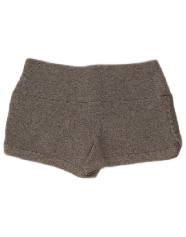 Nike Dame Dri Fit Sport Shorts UK 10 Små Grå Bomuld