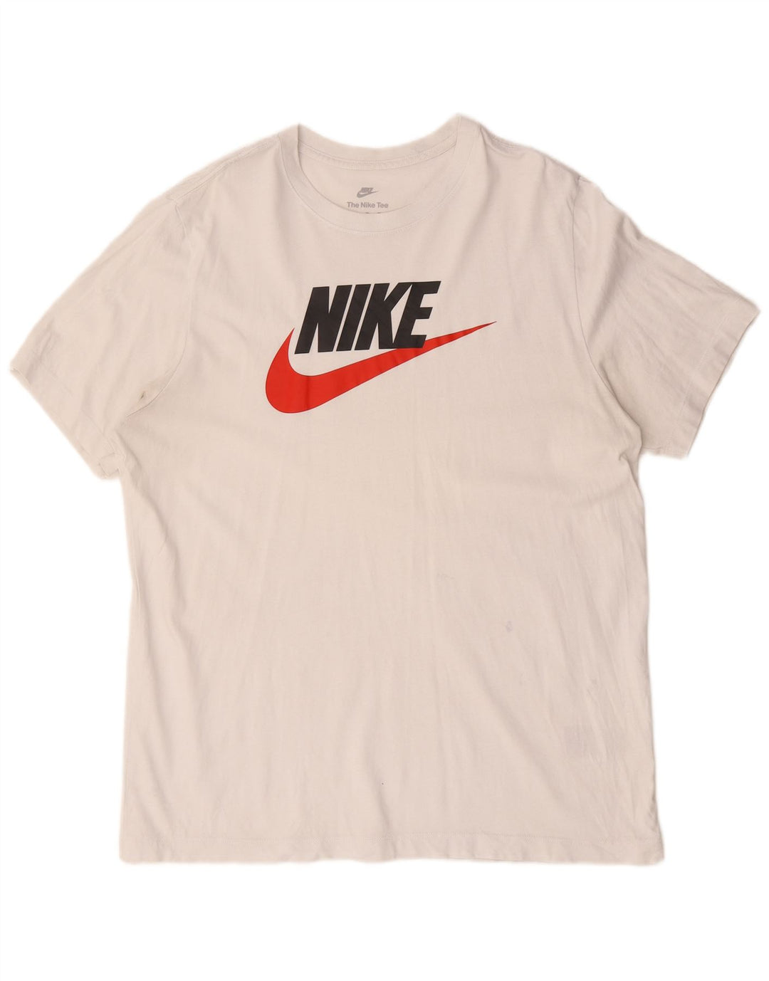 Nike grafisk T-shirt top til mænd XL hvid bomuld
