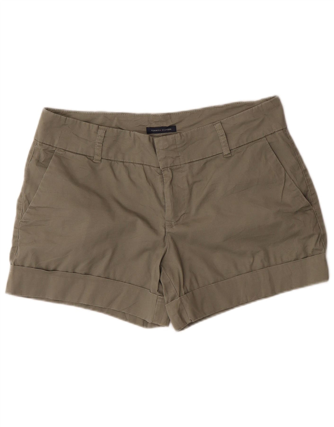 Tommy Hilfiger Chino Shorts til kvinder US 8 Medium W32 Khaki Bomuld
