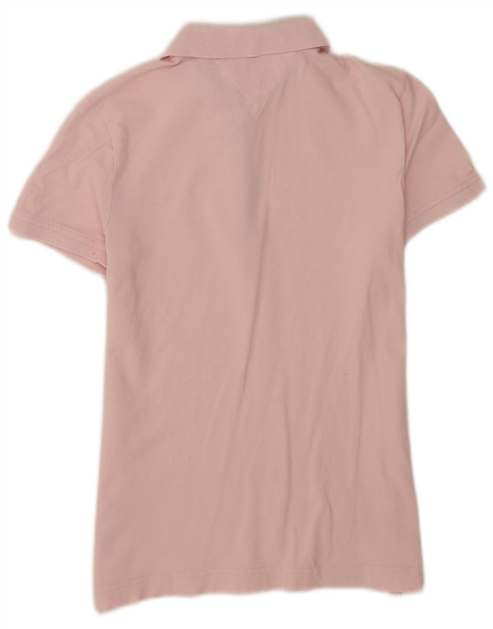Tommy Hilfiger Dame Polo Shirt UK 12 Medium Pink Bomuld