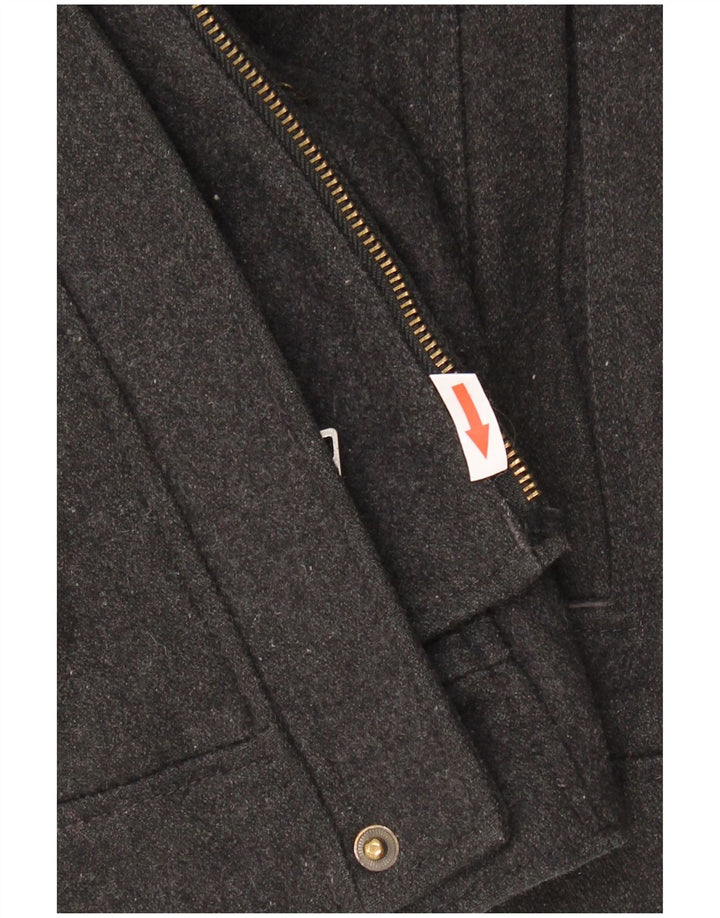 London Fog Herre Towne Bomber Windbreaker Jacket UK 38 Medium Grey Wool
