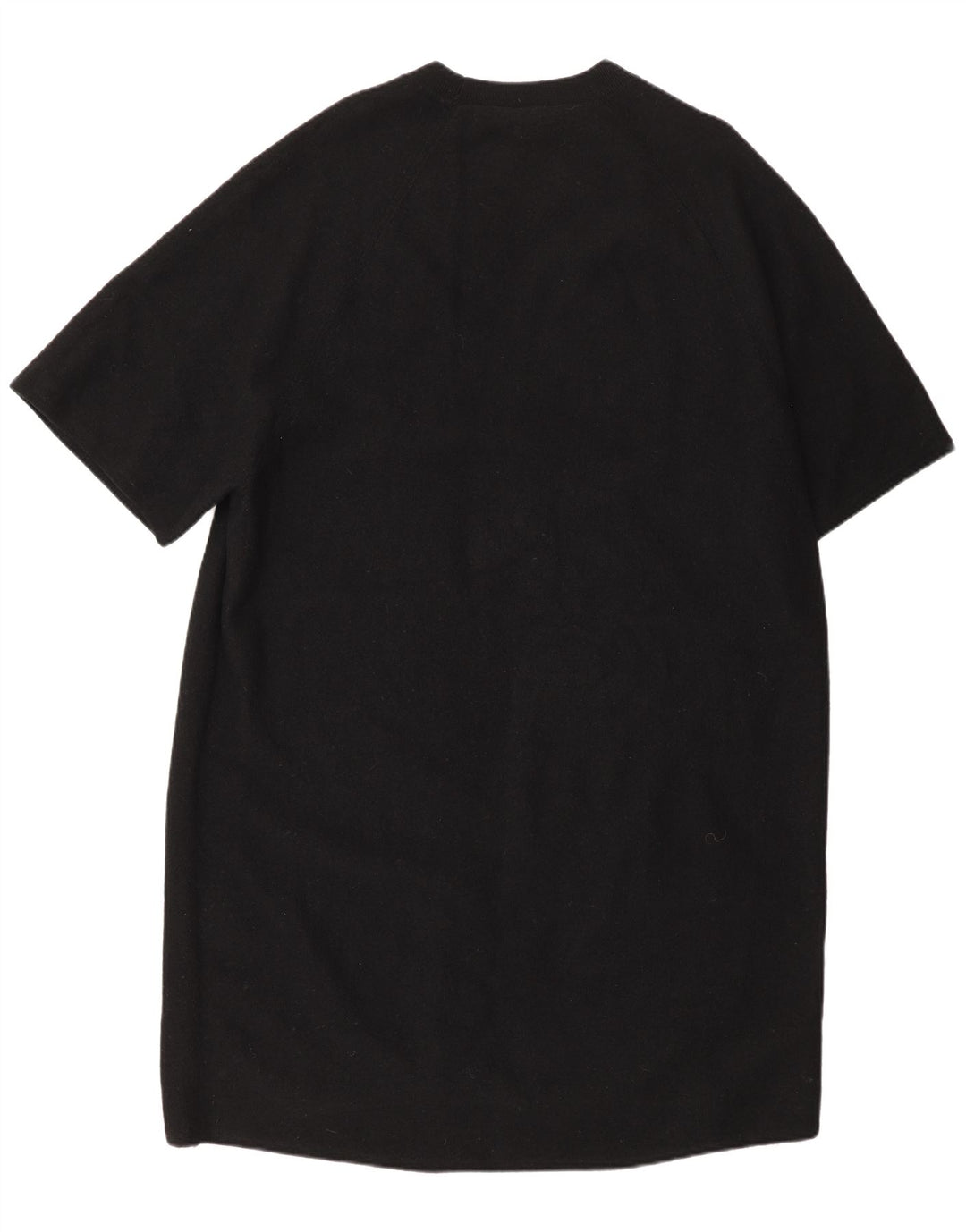 Cos Kvinders Oversized Kortærmede Jumper Dress UK 10 Small Black Wool
