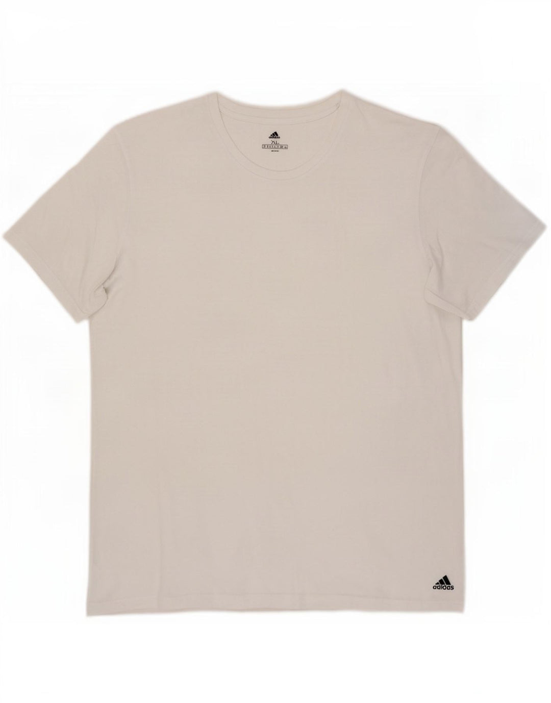 Adidas Herre T-Shirt Top XL Hvid Bomuld