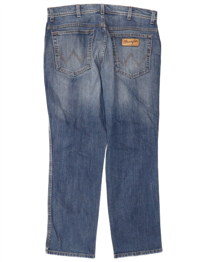 Wrangler Straight Jeans til mænd W32 L30 Blå