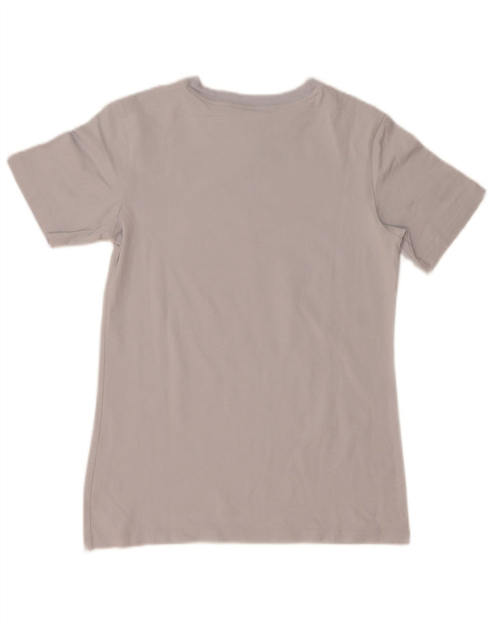 Adidas Dame Grafisk T-Shirt Top UK 10 Lille Grå