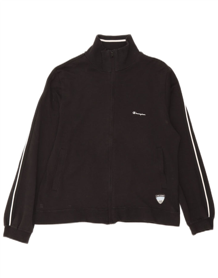 Champion Womens træningsdragt Topjakke UK 14 Medium Sort Bomuld