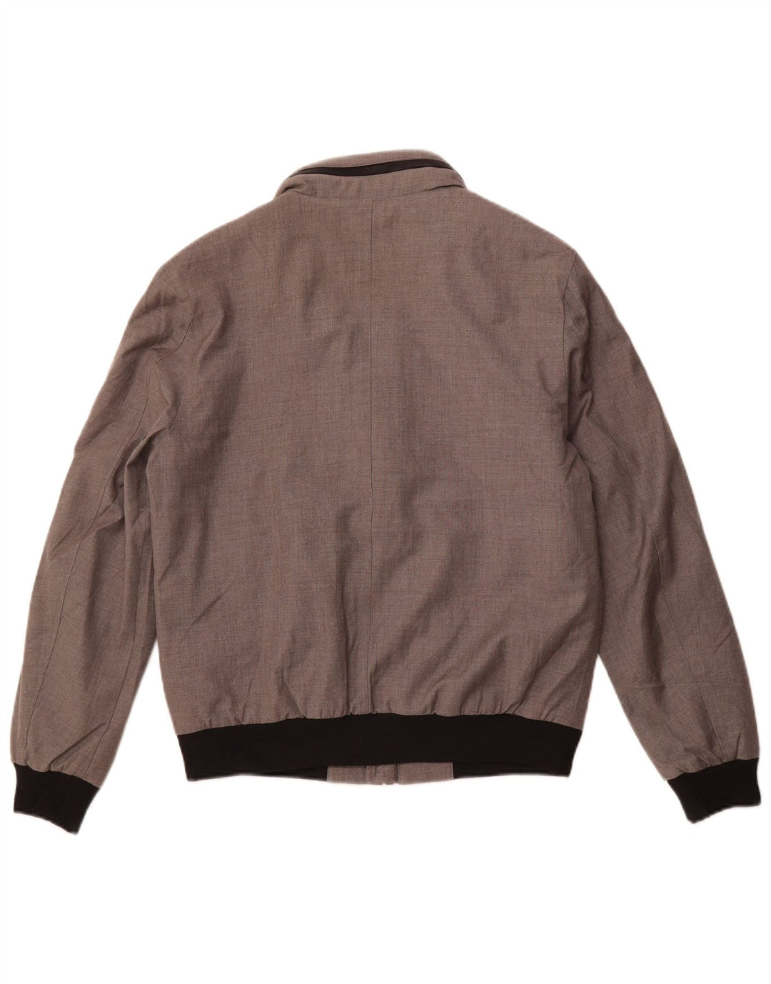 ZARA Bomberjakke med hætte til mænd UK 36 Lille grå polyester