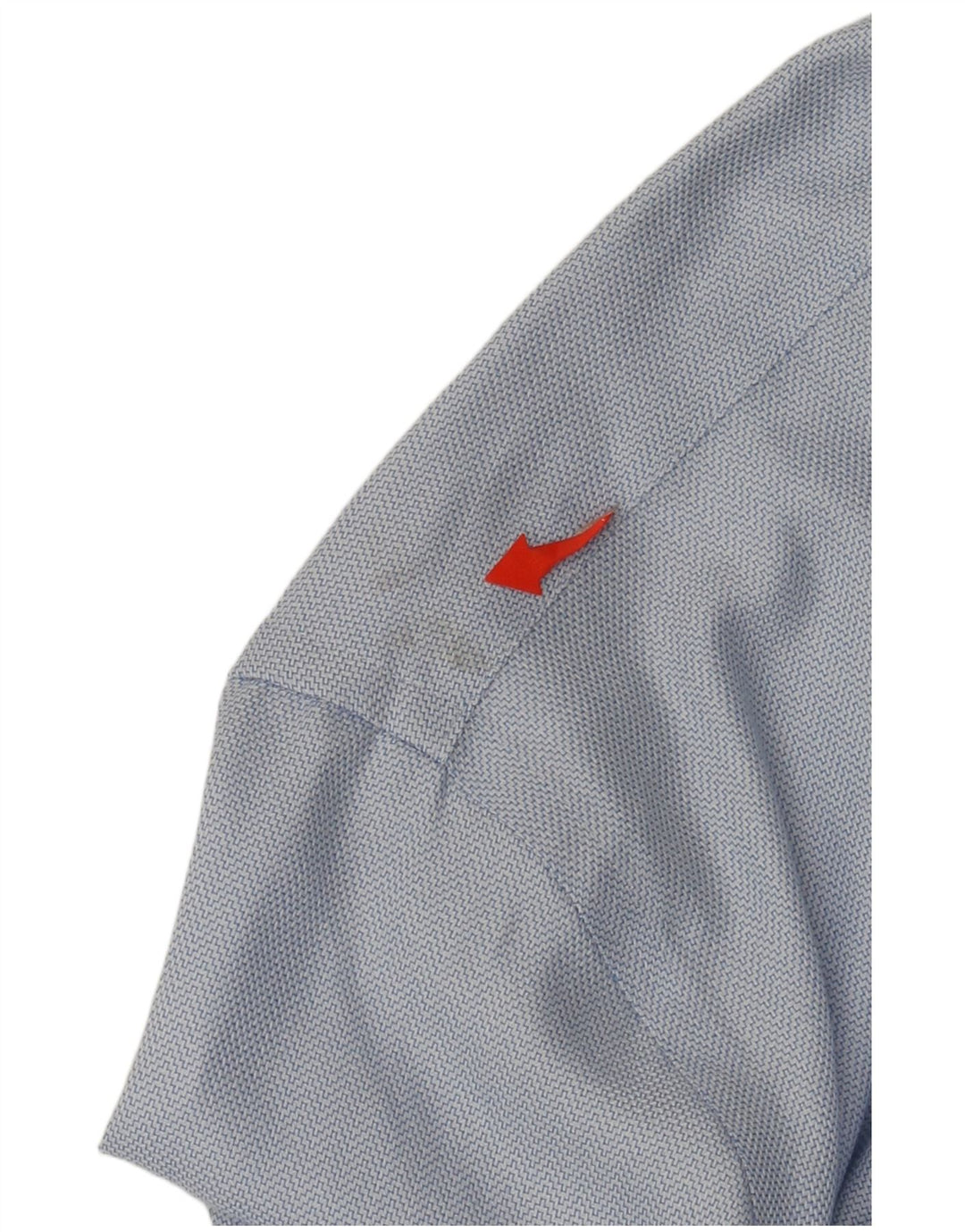 Calvin Klein Herre NON - IRON Slim Shirt Størrelse 18 2XL Blå Bomuld