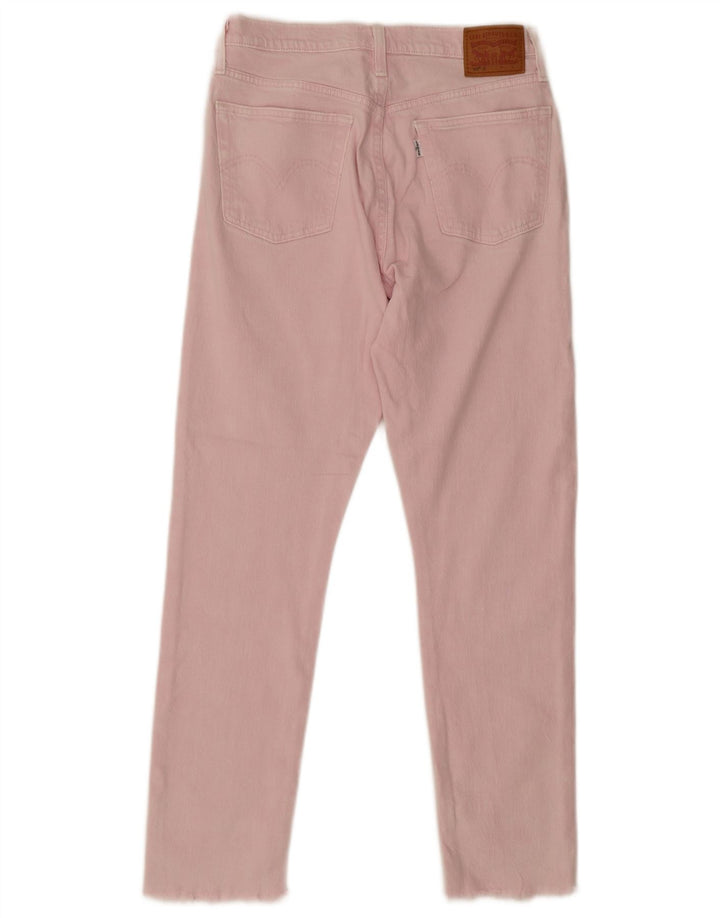 Levi's Dame 501 Straight Jeans W28 L28 Pink Bomuld