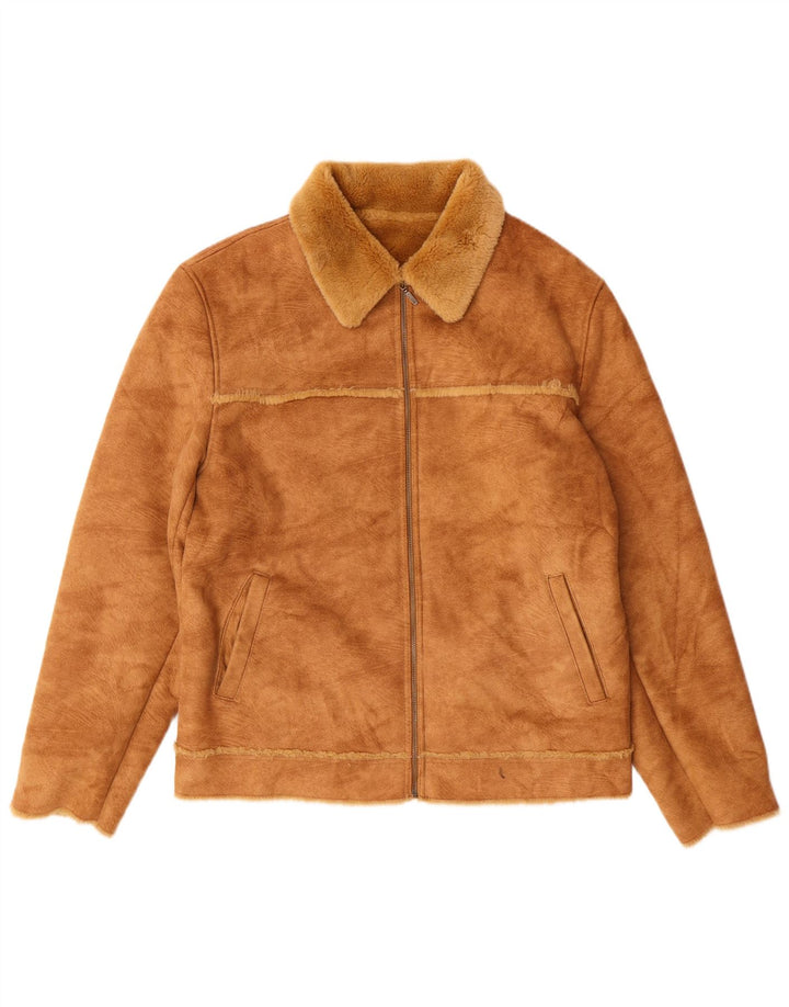 Mauritius Dame Sherpa Ruskindsjakke UK 18 XL Brun