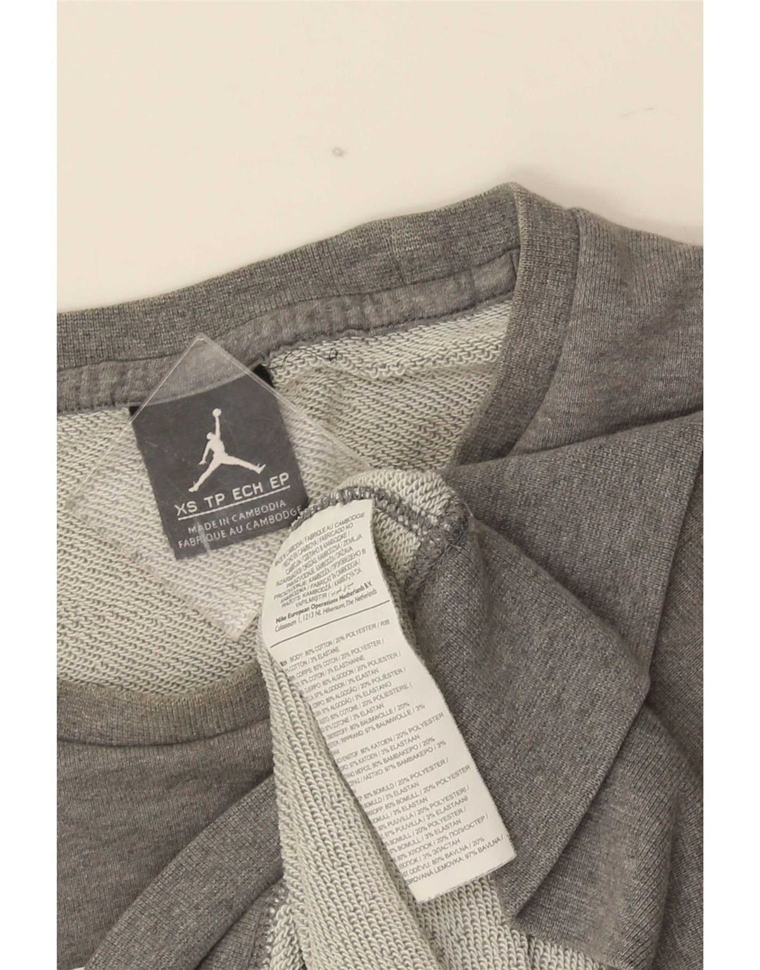 Nike grafisk sweatshirt til mænd XS Grå bomuld