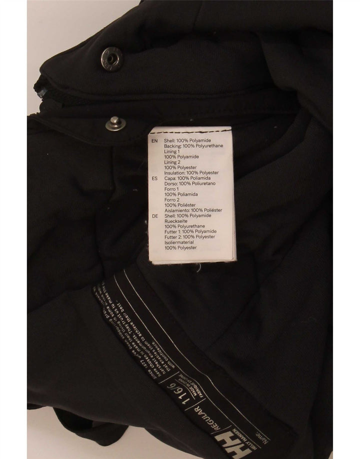 Helly Hansen Drenge Grafiske Dungarees Skibukser 5-6 År Sort Polyamid