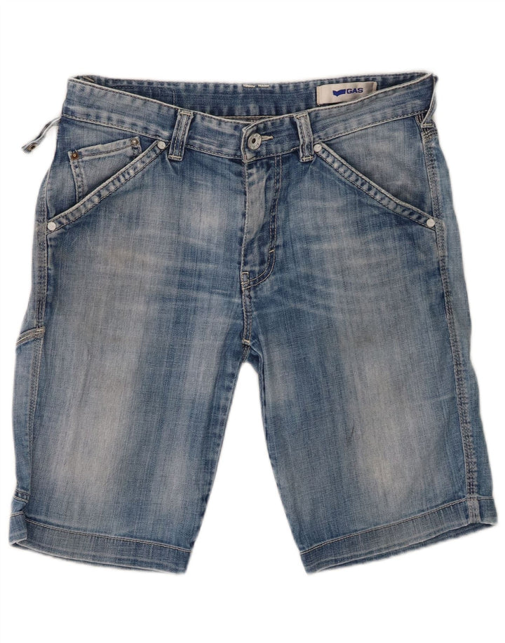 Gas Herre Denim Shorts W31 Medium Blue Cotton
