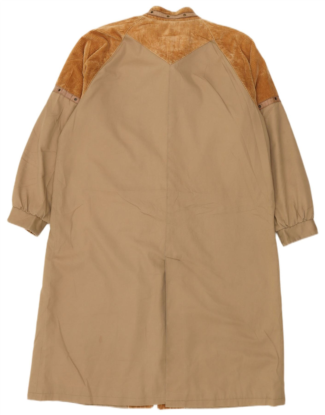 VINTAGE Dame Windbreaker Coat UK 16 Large Brown Colourblock