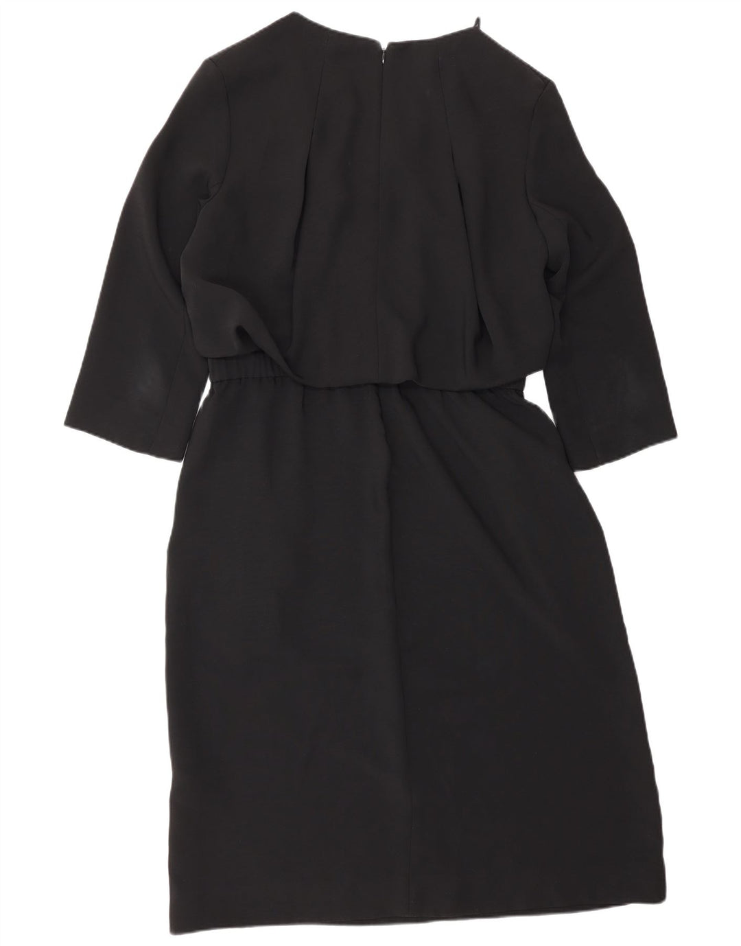 Cos Dame 3/4-ærmet Skede Kjole EU 38 Medium Sort Polyester