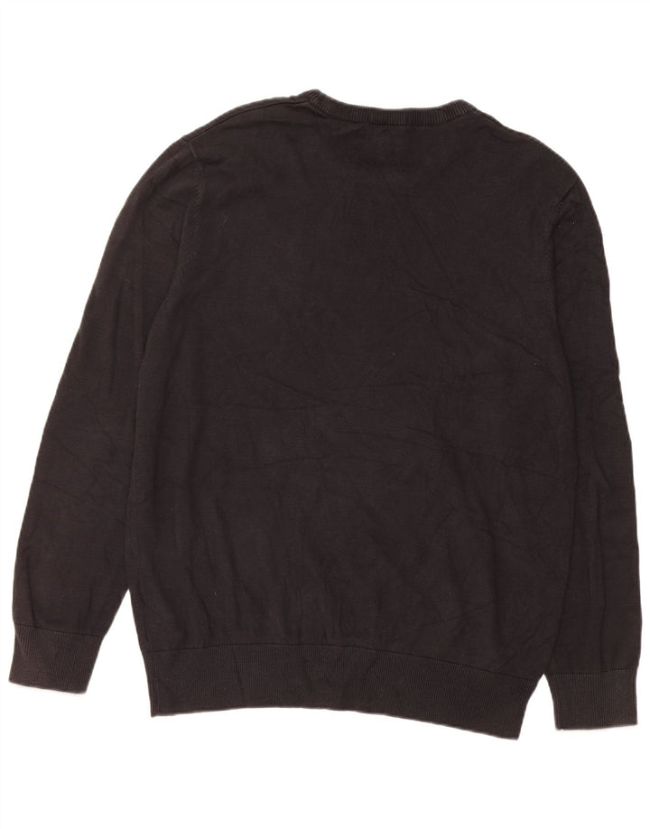 Timberland Herre sweater med rund hals, stor sort bomuld