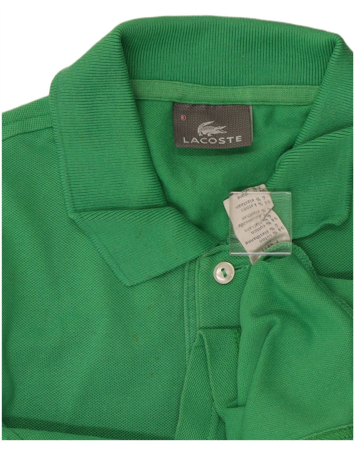 LACOSTE Poloshirt til mænd størrelse 3 Lille grøn bomuld