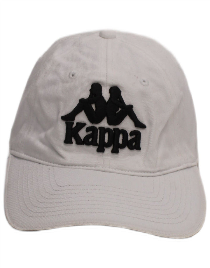 Kappa Herre grafisk baseballkasket One Size hvid bomuld