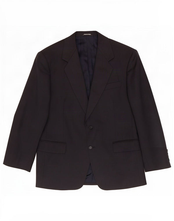 Marks & Spencer Mens 2 Button Blazer Jacket UK 40 Medium Navy Blue New Wool