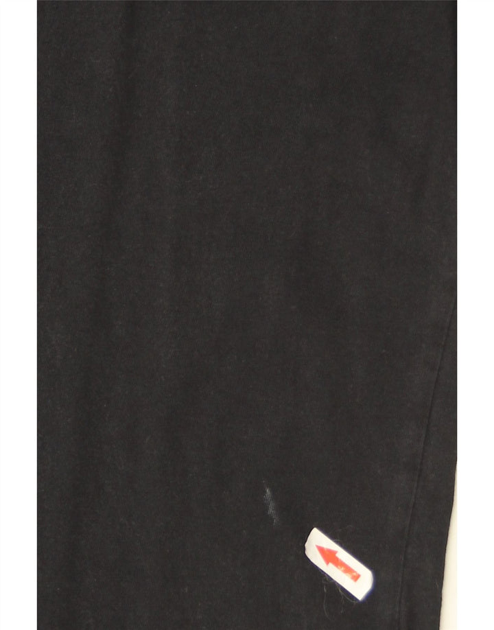 Nike Herre Swoosh Grafisk T-shirt Top Medium Sort Bomuld