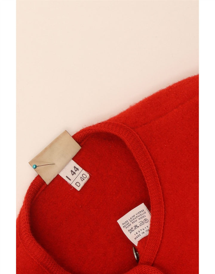 Kaufmann Dame 5-knaps blazerjakke IT 44 Medium Red Virgin Wool