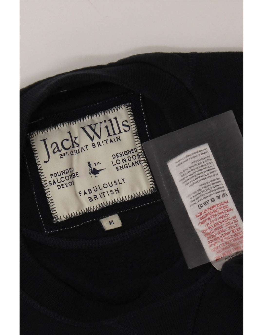 Jack Wills Herre Sweatshirt Jumper Medium Navyblå Bomuld