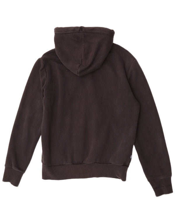 Superdry Mens Zip Hoodie Sweater Large Black Cotton