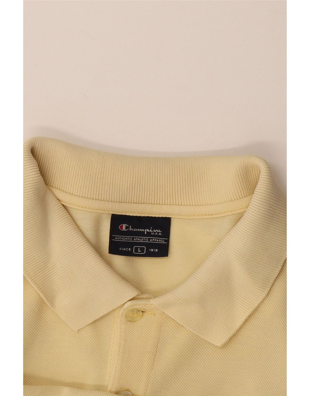 Champion Herre Polo Shirt Stor Gul
