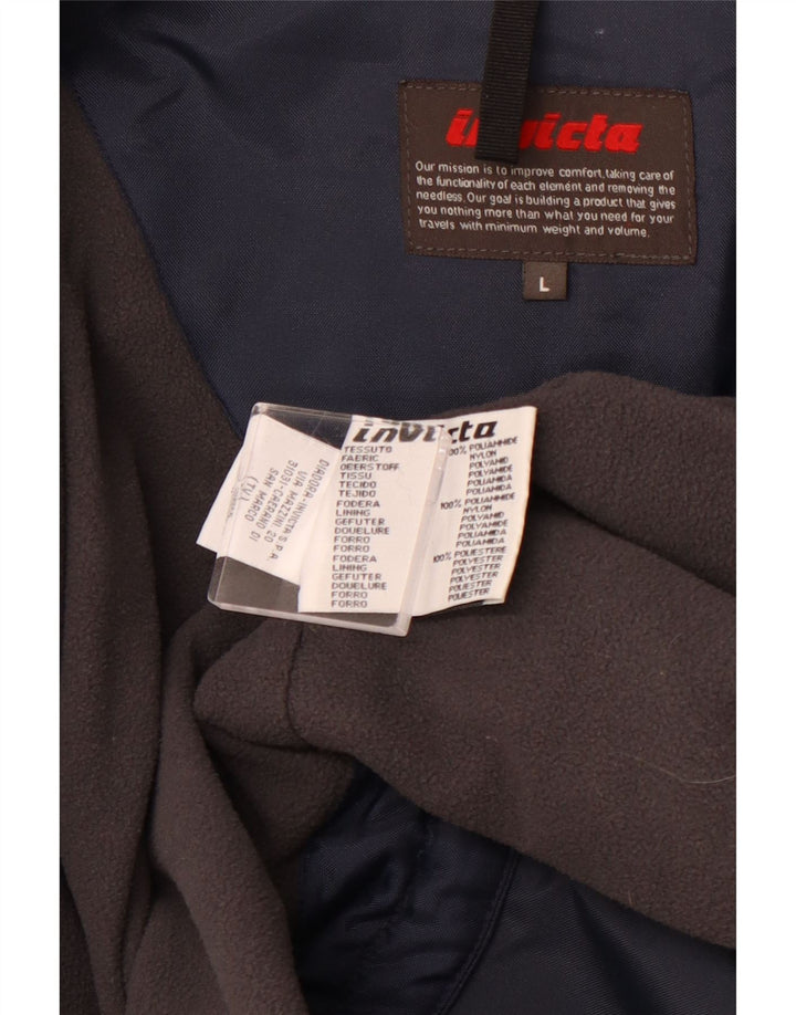 INVICTA Herre Windbreaker Jacket UK 40 Large Navy Blue Nylon