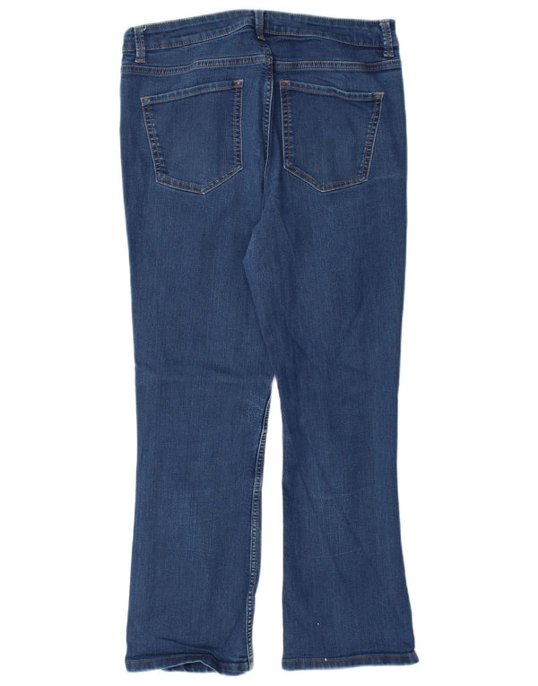 Marks & Spencer Dame The Eva Bootcut Jeans UK 14 Large W32 L27 Blue