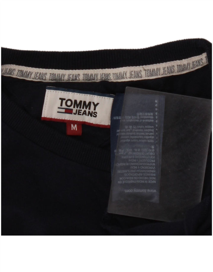 TOMMY HILFIGER Herre T-shirt Top Medium Marineblå Bomuld