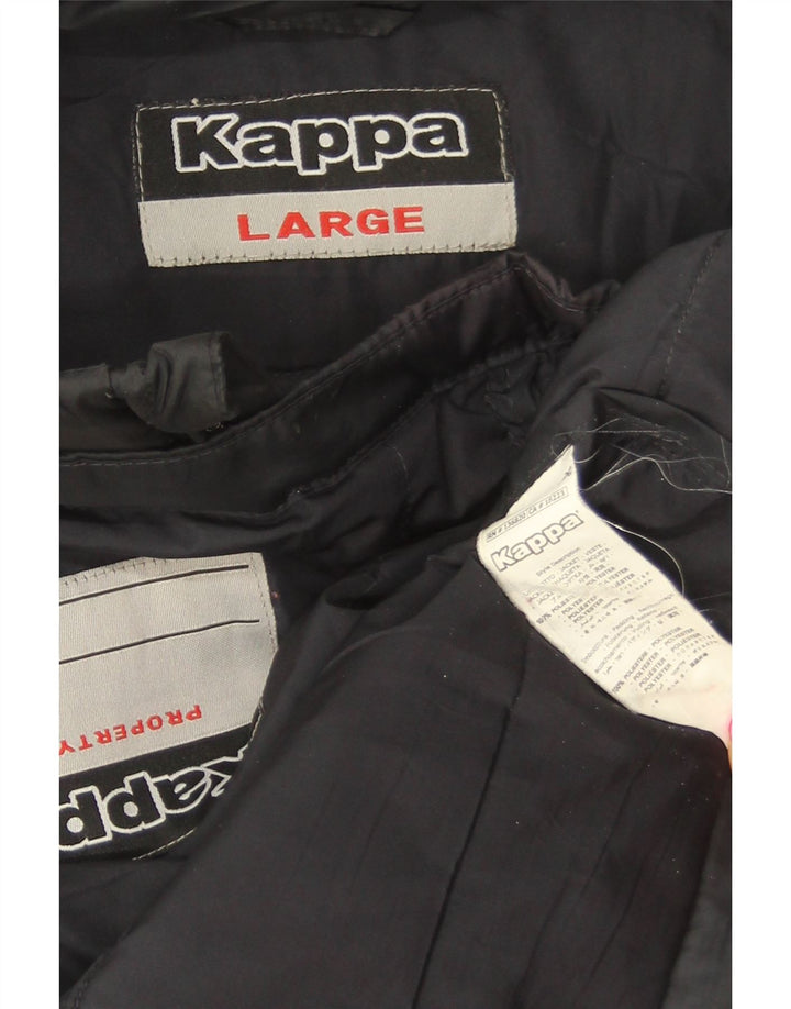 Kappa Polstret Herrejakke UK 40 Stor Sort Polyester