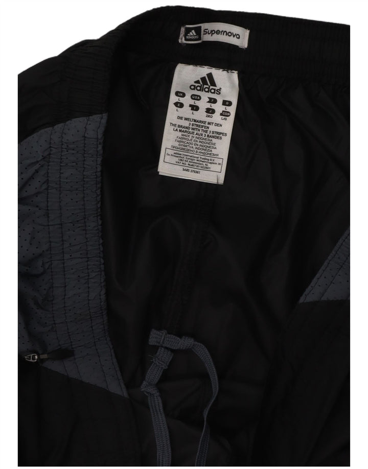 ADIDAS Træningsdragt bukser til mænd Large Black Colourblock Polyester