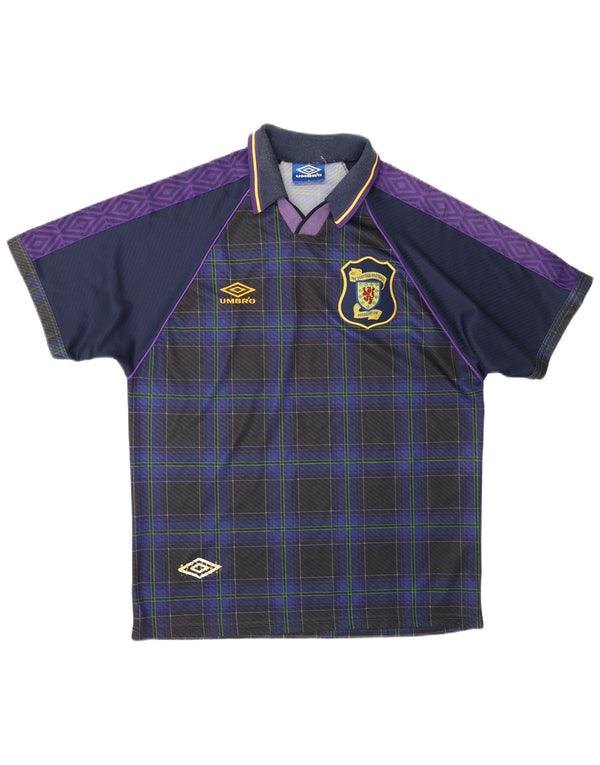 Umbro Herre Skotland hjem 1994-1995 Fodboldtrøje Large Navy Blue Sports