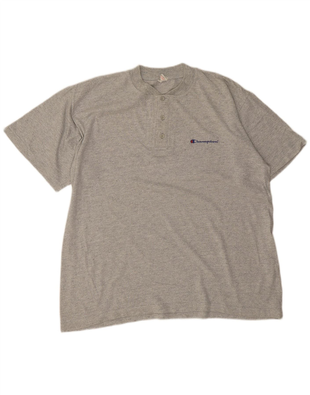 CHAMPION Herre T-Shirt Top XL Grå Bomuld