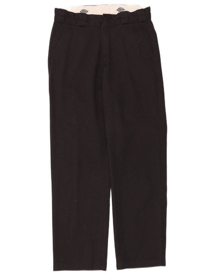 Dickies Mens Straight Chino Trousers W30 L30 Black Polyester