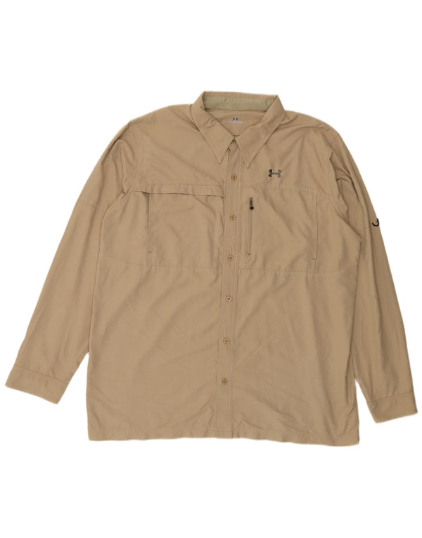 Under Armour Herreskjorte 2XL Beige Polyester