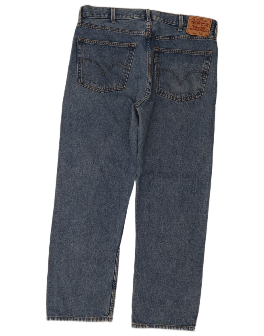 Levi's Herre 505 Regular Fit Straight Jeans W38 L30 Blå Bomuld