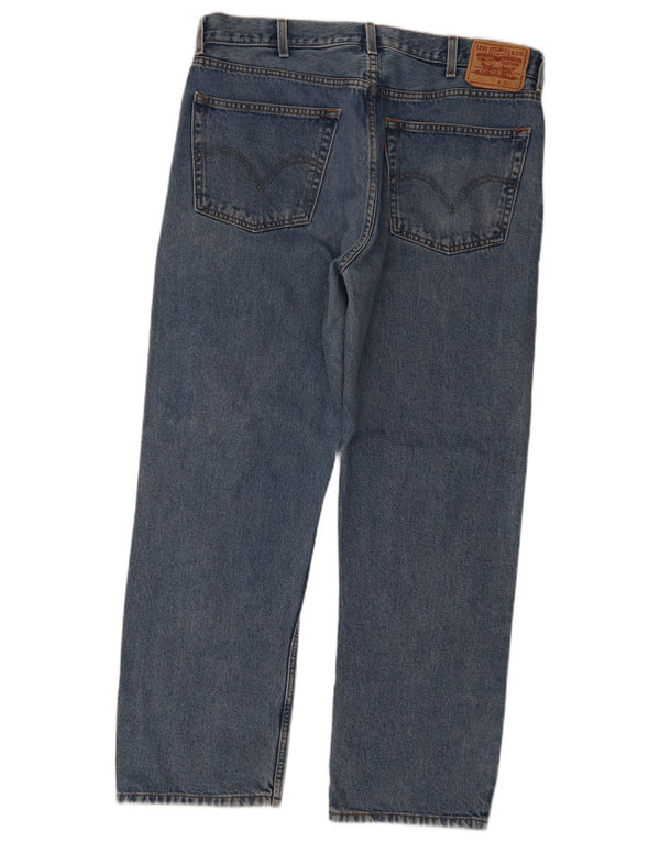 Levi's Mens 505 Regular Fit Straight Jeans W38 L30 Blue Cotton