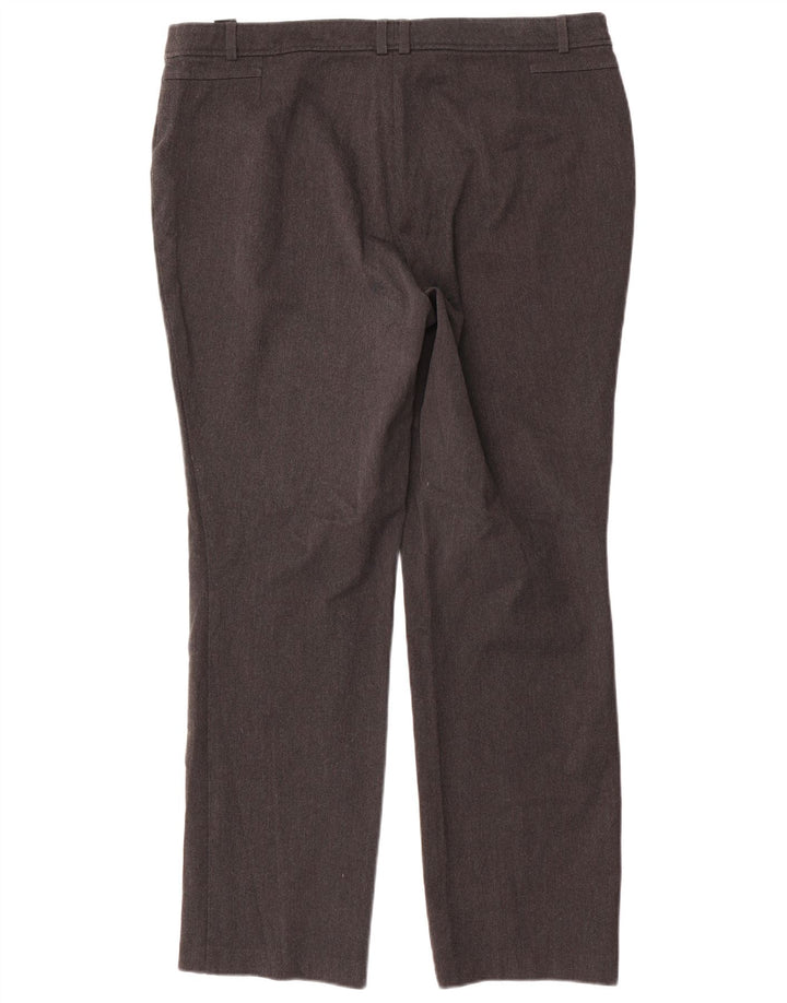 Marks & Spencer lige bukser til kvinder UK 16 Large W36 L31 Grå polyester