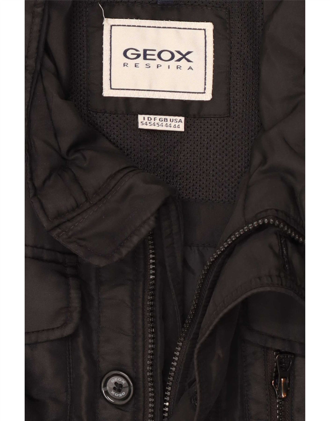 Geox Herre Utility Jacket UK 44 2XL Sort Polyester